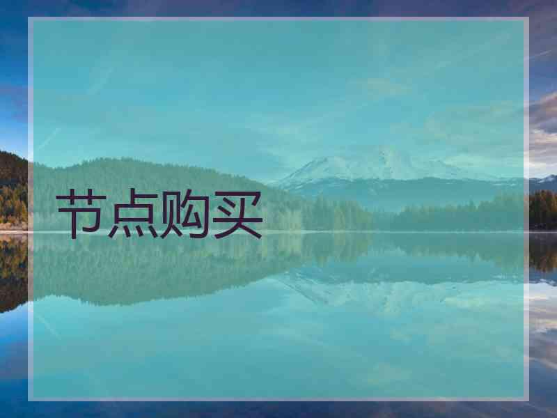 节点购买