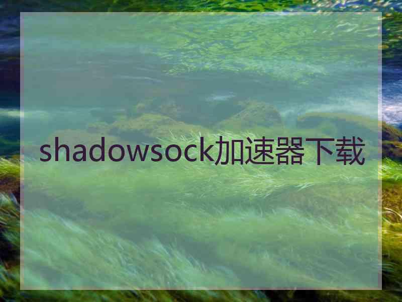 shadowsock加速器下载
