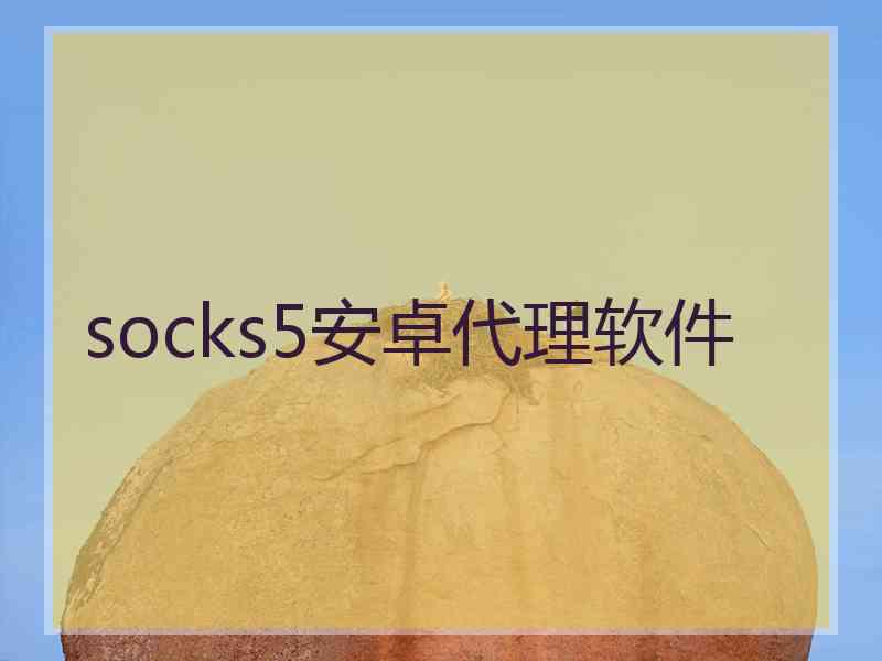 socks5安卓代理软件