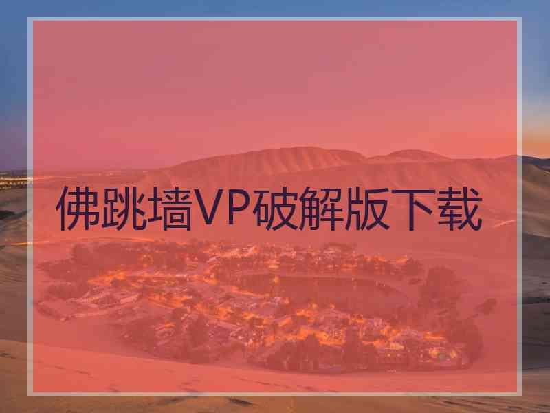 佛跳墙VP破解版下载