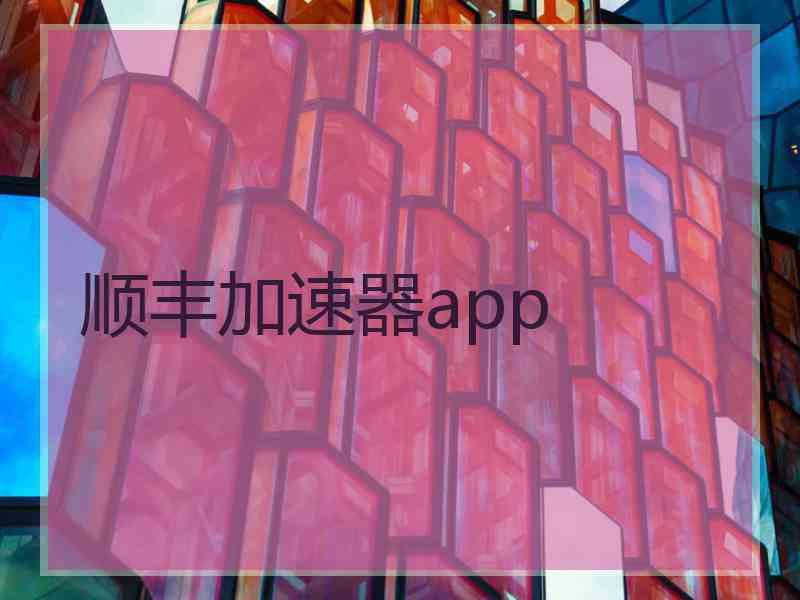 顺丰加速器app