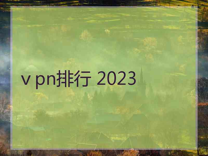 ⅴpn排行 2023