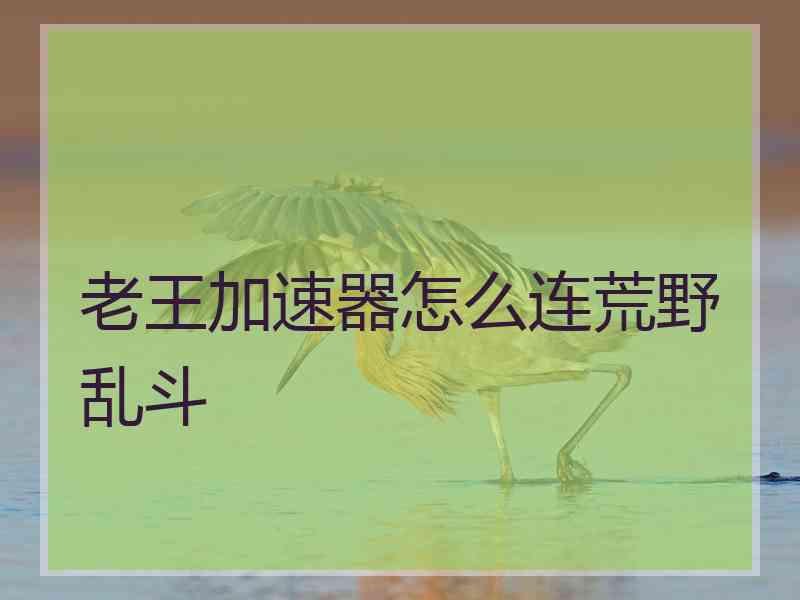 老王加速器怎么连荒野乱斗