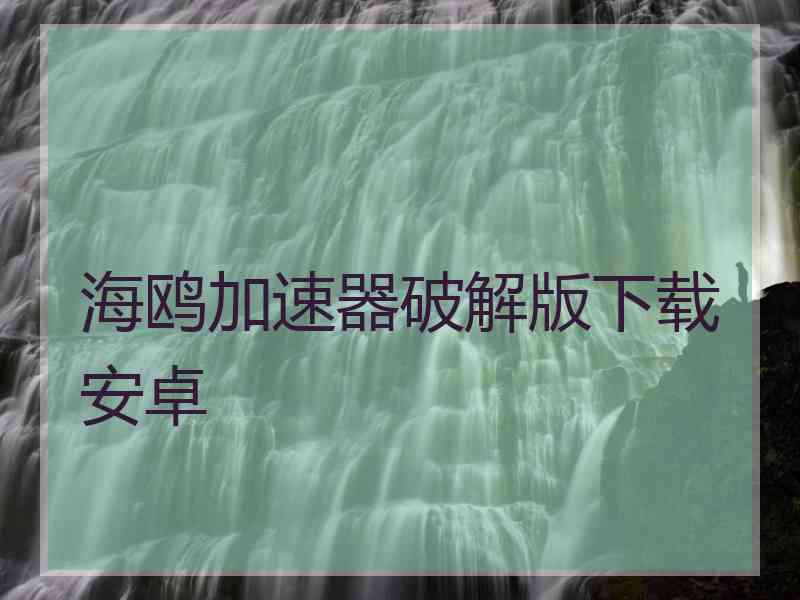 海鸥加速器破解版下载安卓