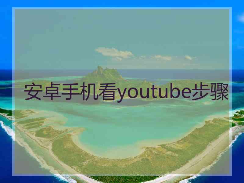 安卓手机看youtube步骤