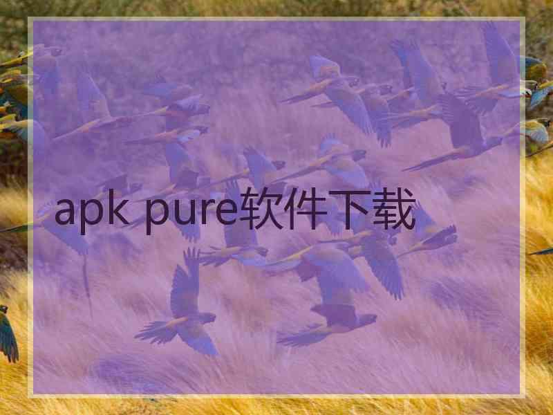 apk pure软件下载