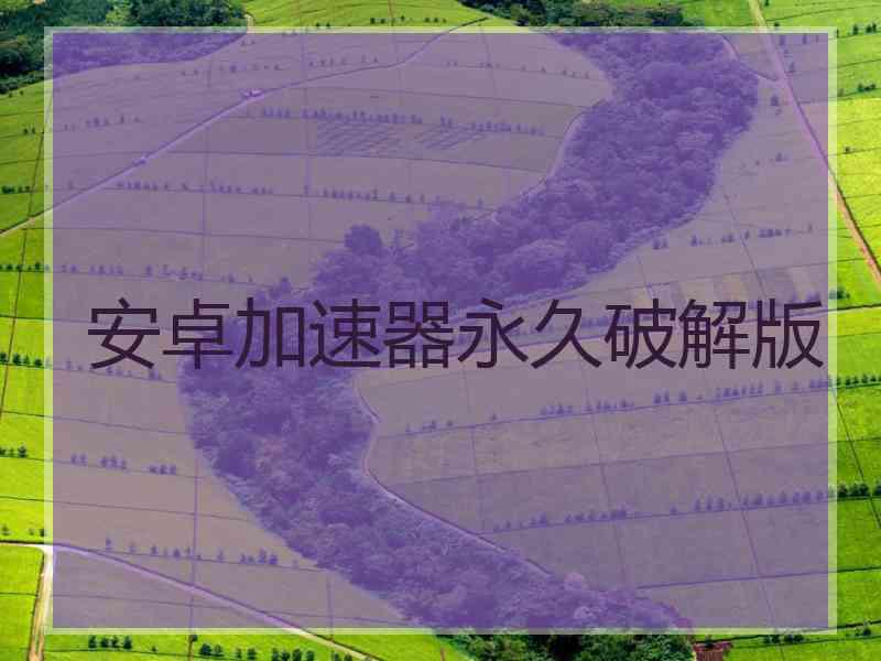 安卓加速器永久破解版