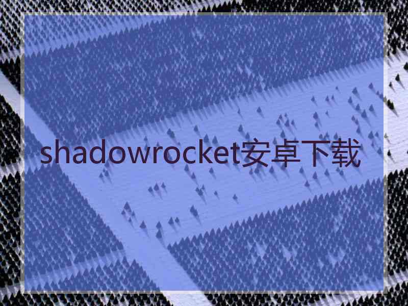 shadowrocket安卓下载