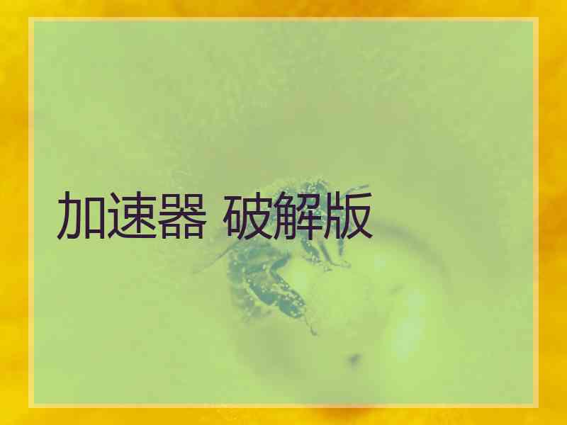 加速器 破解版
