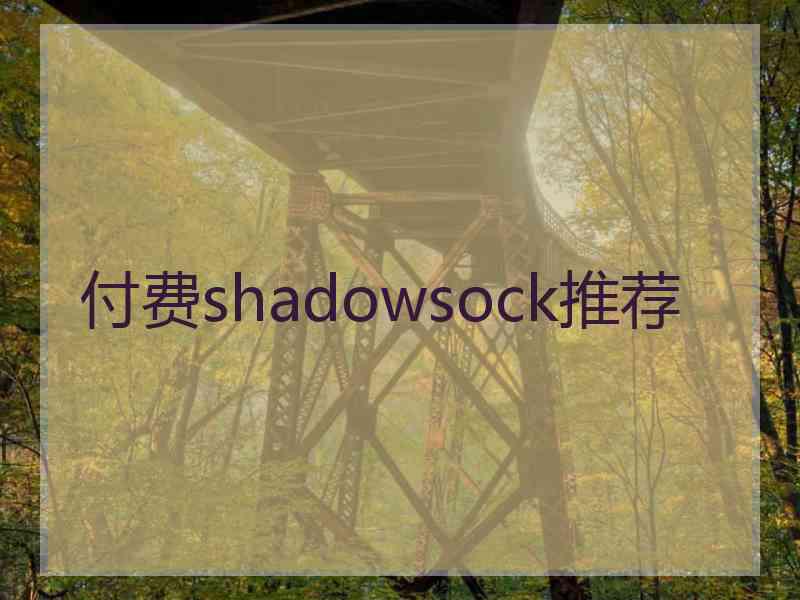 付费shadowsock推荐
