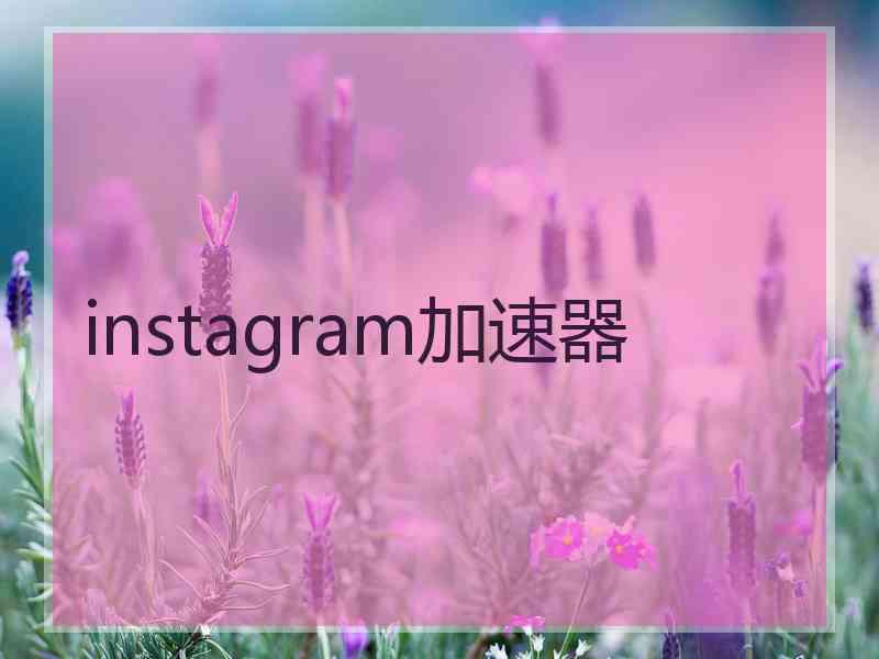 instagram加速器