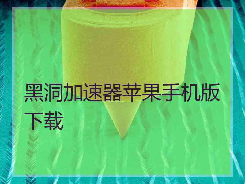 黑洞加速器苹果手机版下载