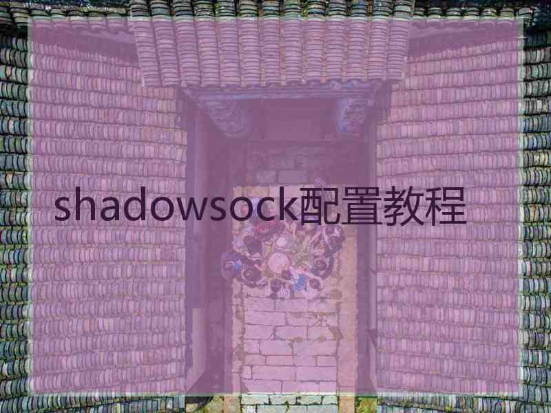 shadowsock配置教程